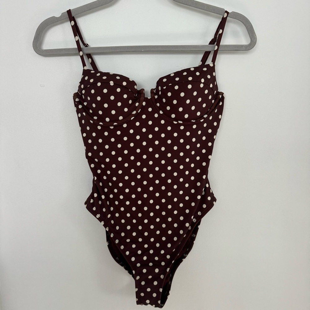 Dippin' Daisy's Saltwater Brown Polka Dot Swimsuit